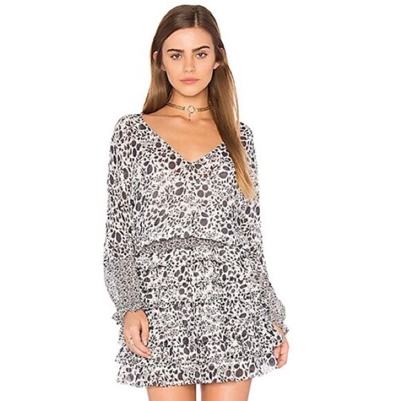 Rebecca Minkoff Revolve Saffron Floral Long Sleeve Dress, NWT - Picture 1 of 12
